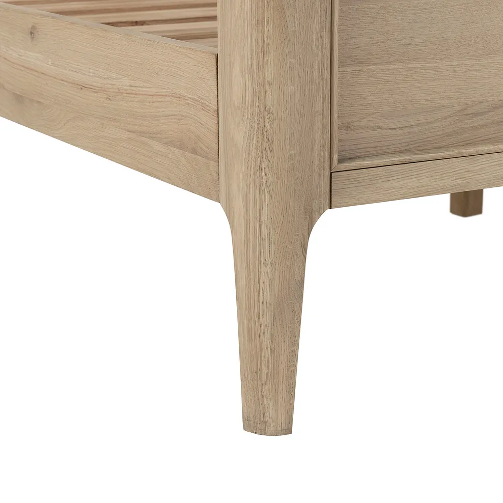 Newton Light Natural Solid Oak Double Bed 7