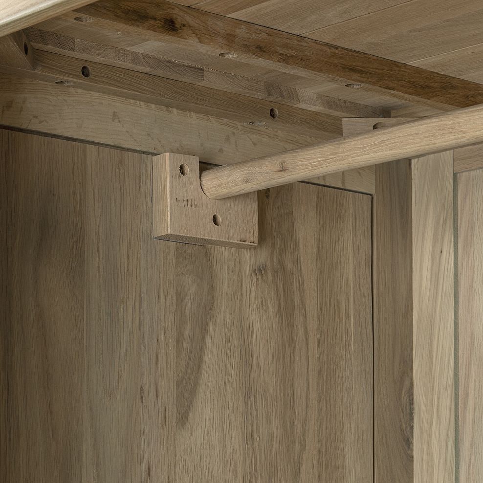 Newton Light Natural Solid Oak Double Wardrobe 12