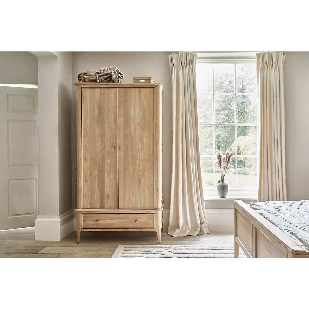 Newton Light Natural Solid Oak Double Wardrobe 3