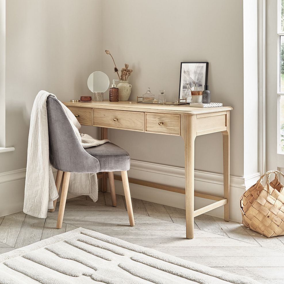Newton Light Natural Solid Oak Dressing Table 1