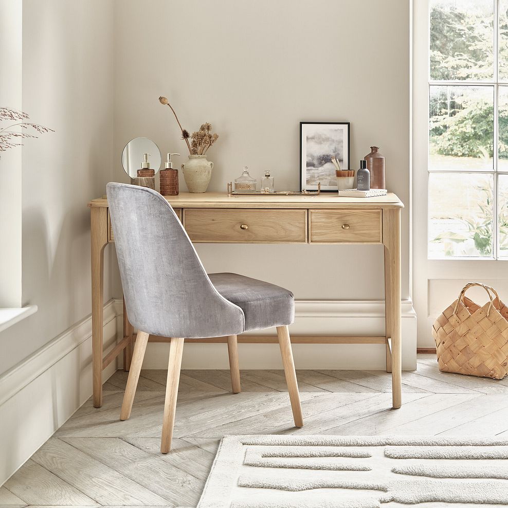 Newton Light Natural Solid Oak Dressing Table 2