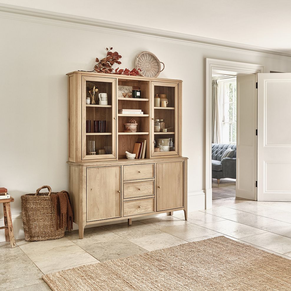 Newton Light Natural Solid Oak Large Dresser 1