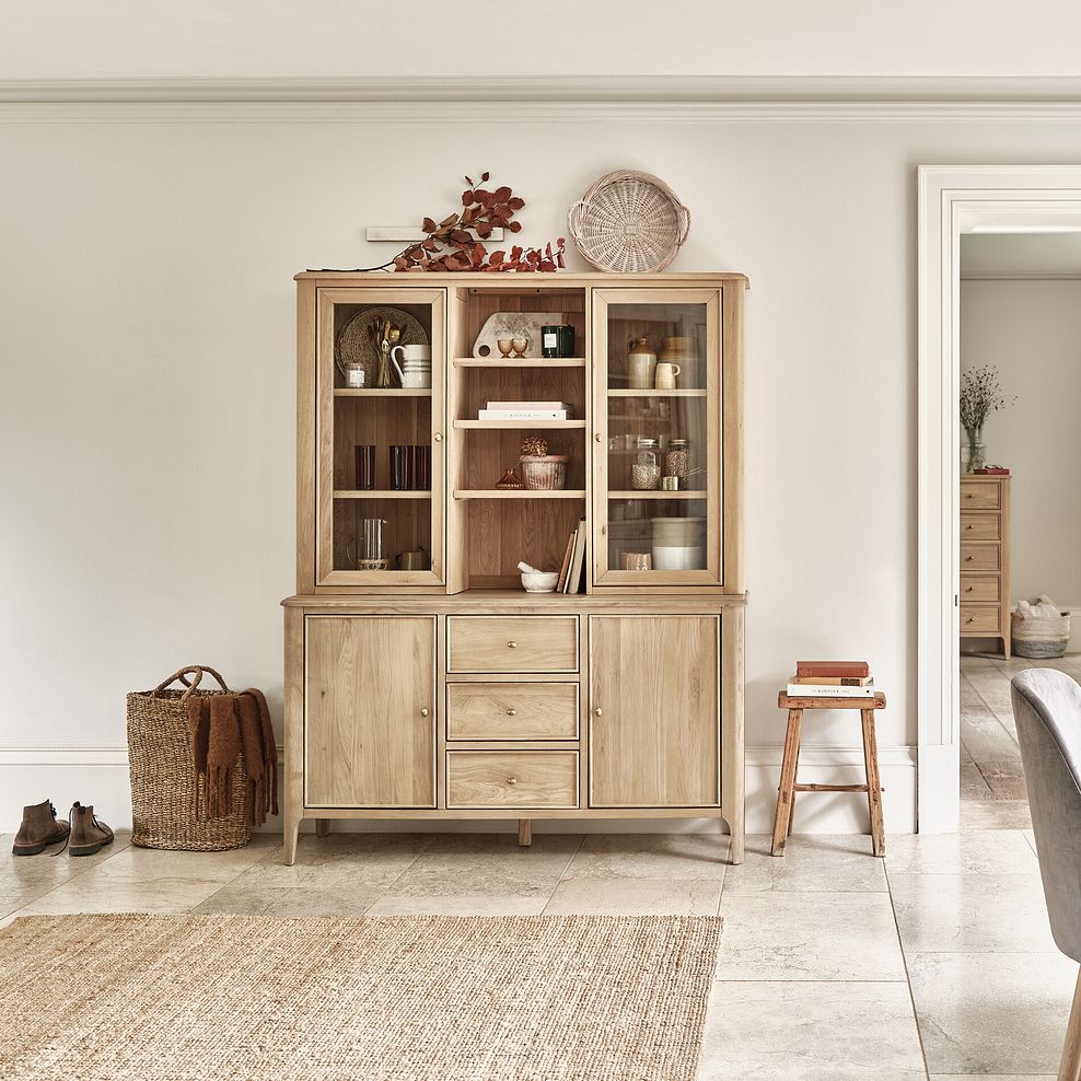 Newton Light Natural Solid Oak Large Dresser 2