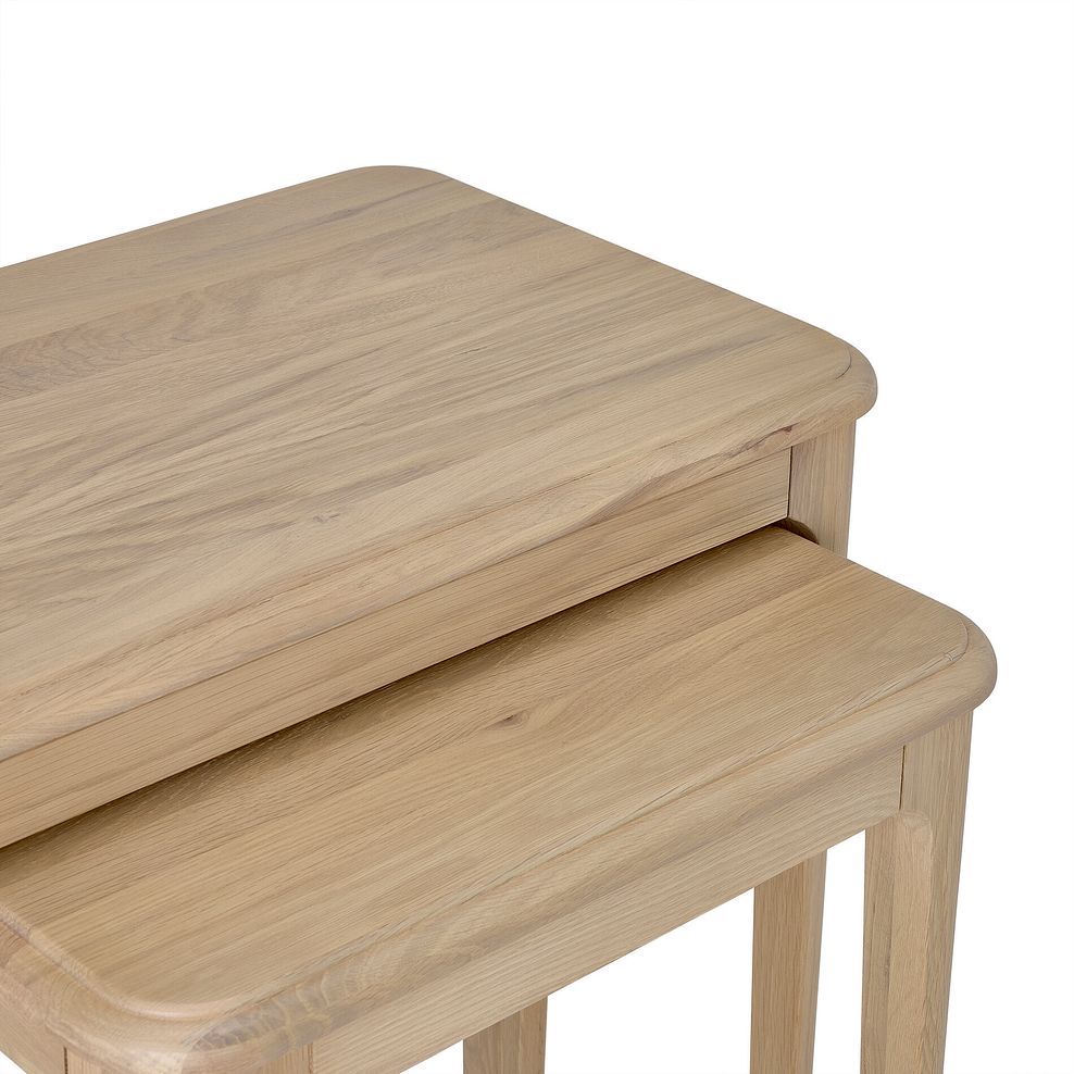 Newton Light Natural Solid Oak Nest of Tables 14
