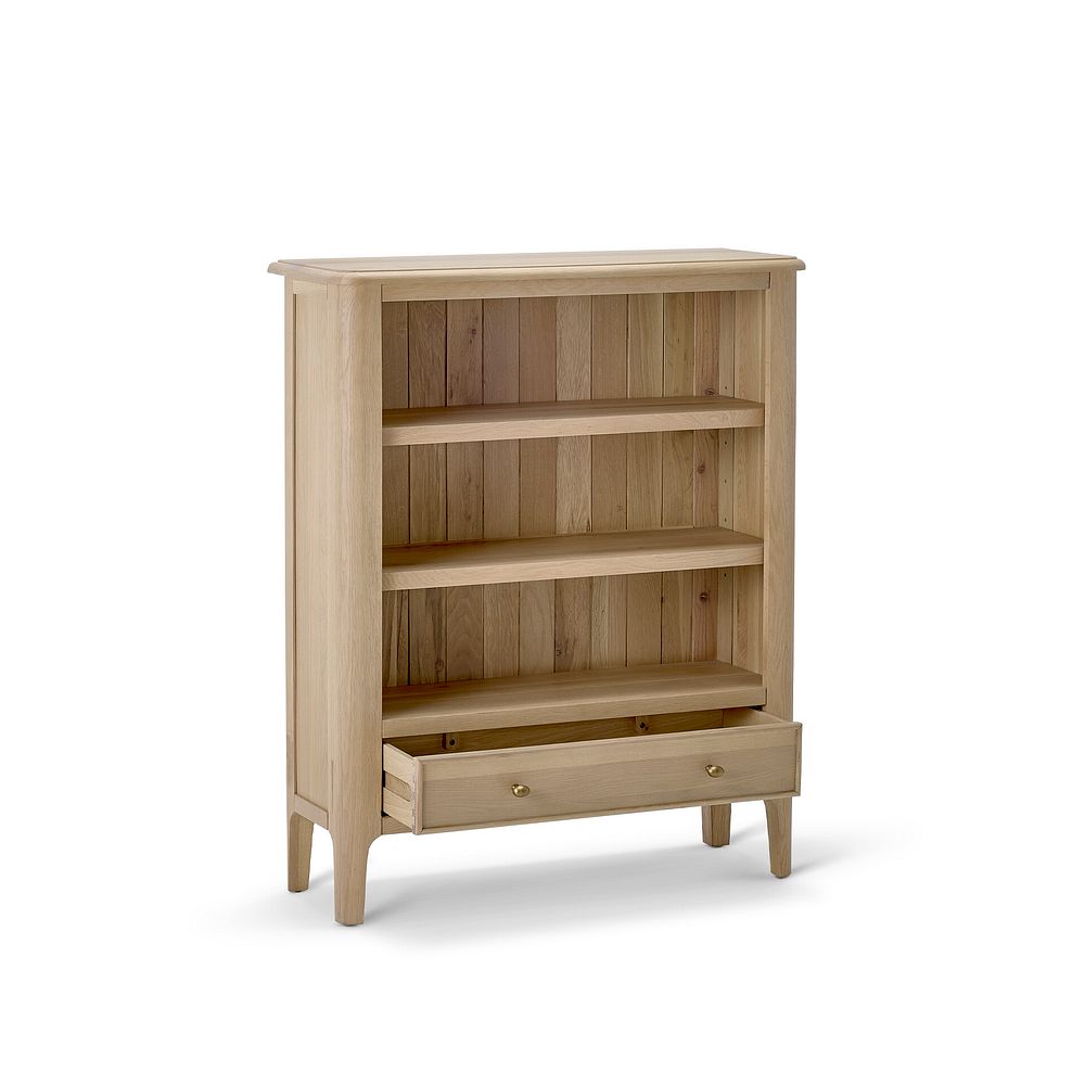 Newton Light Natural Solid Oak Small Bookcase 3
