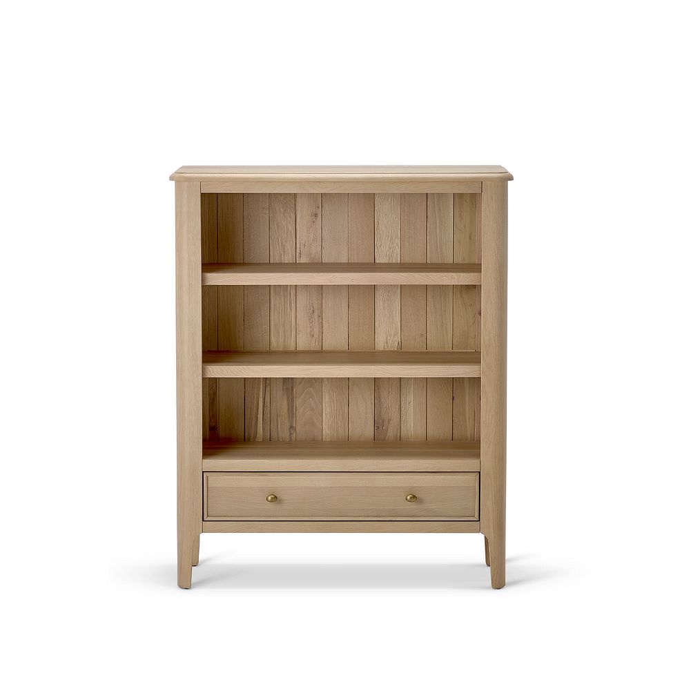 Newton Light Natural Solid Oak Small Bookcase 4