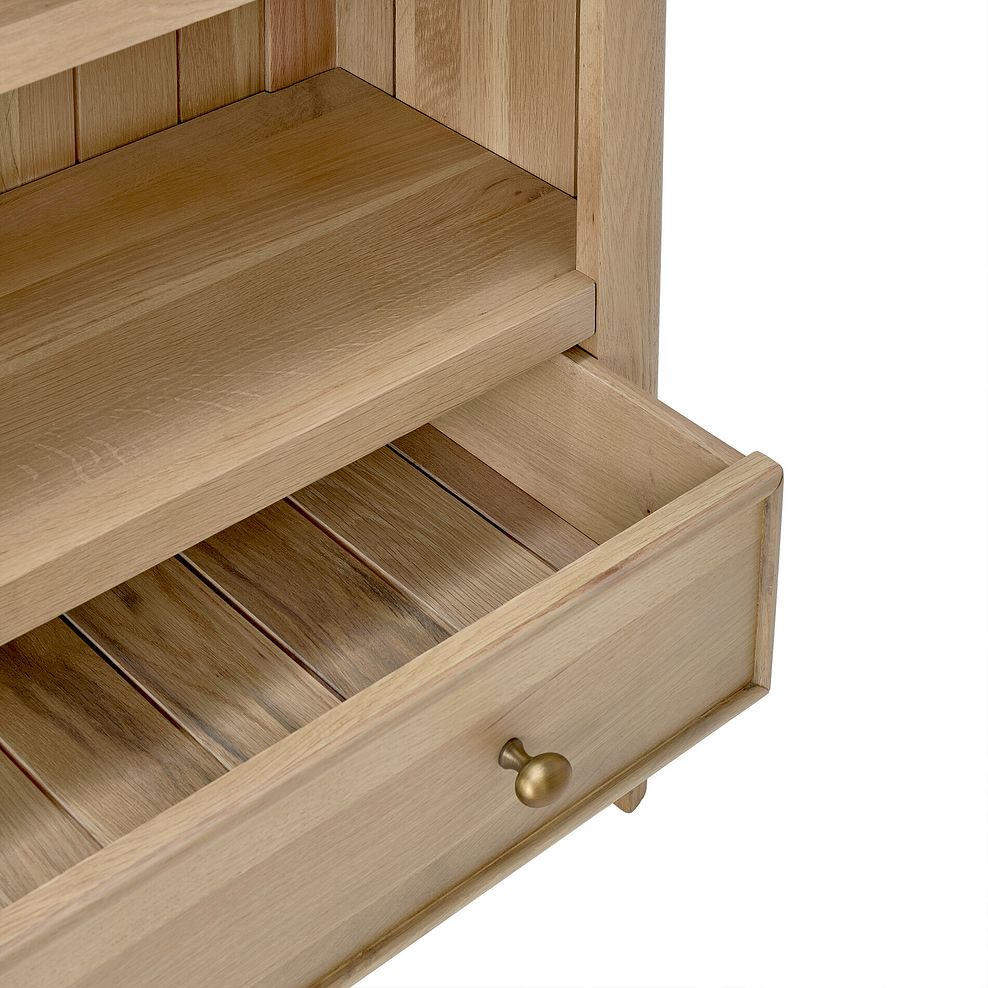 Newton Light Natural Solid Oak Small Bookcase 7