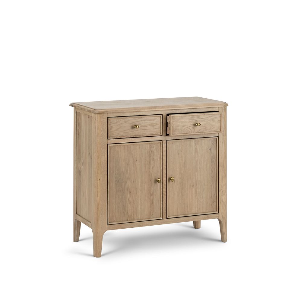 Newton Light Natural Solid Oak Small Sideboard 4