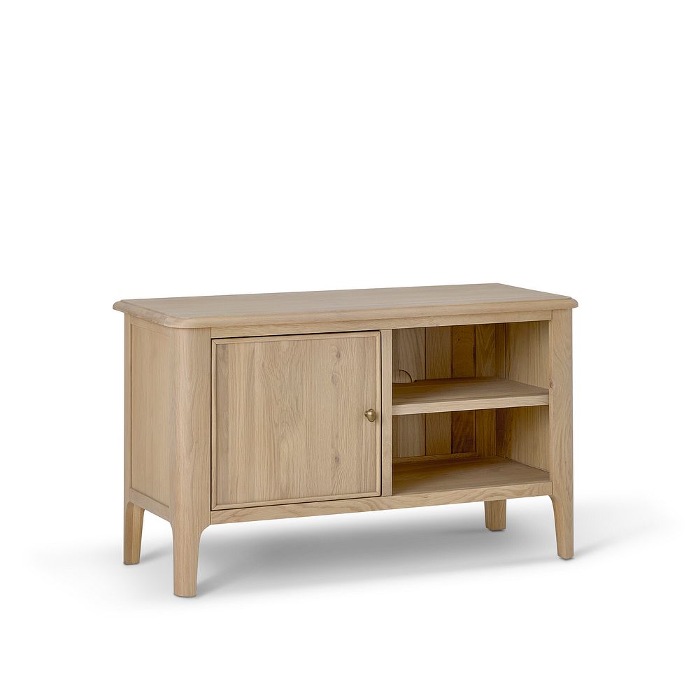 Newton Light Natural Solid Oak Small TV Unit 2