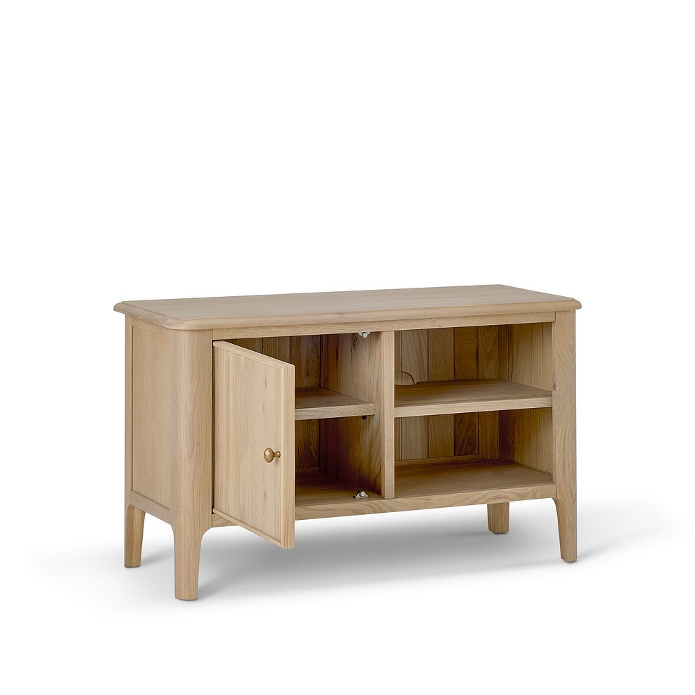 Newton Light Natural Solid Oak Small TV Unit 3