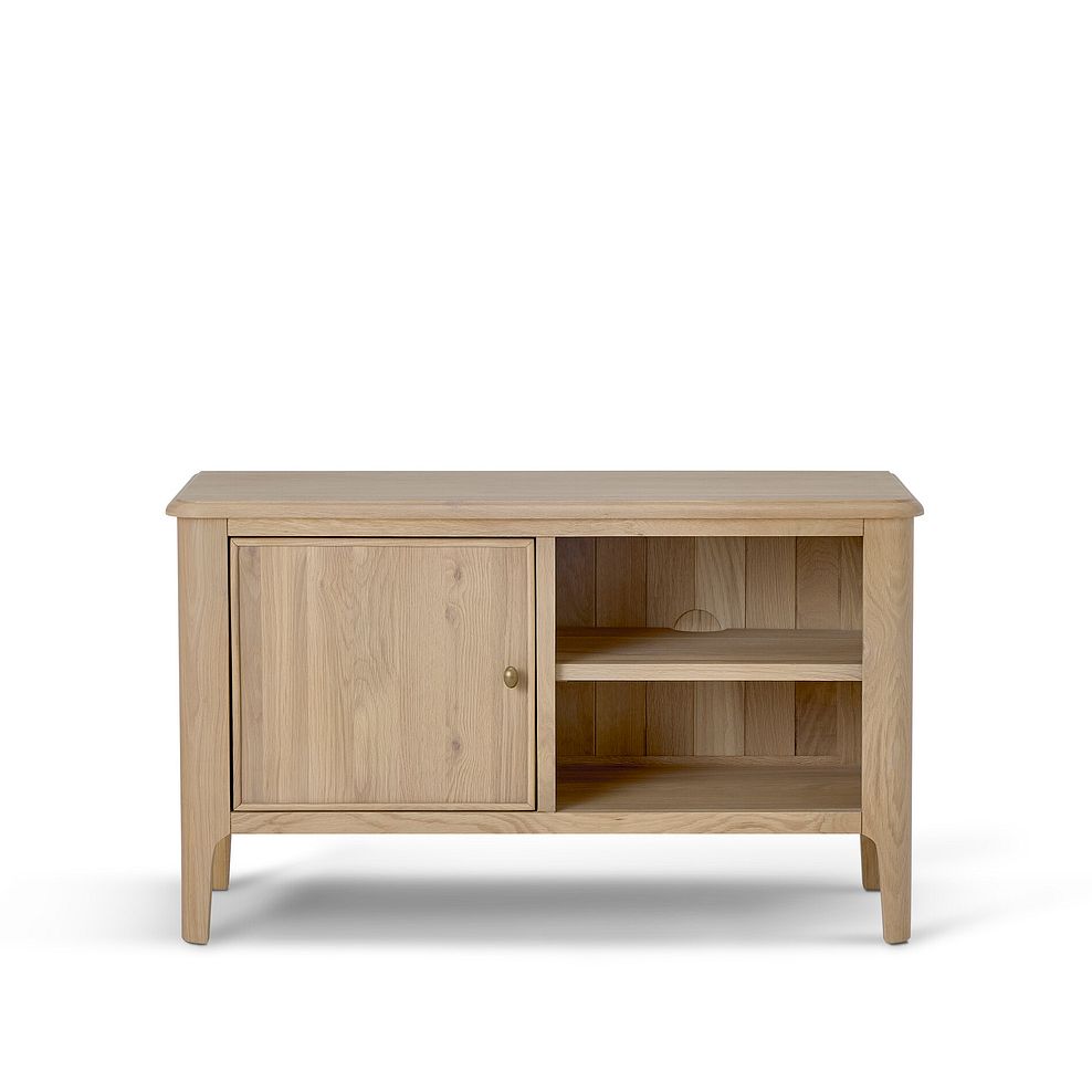 Newton Light Natural Solid Oak Small TV Unit 4