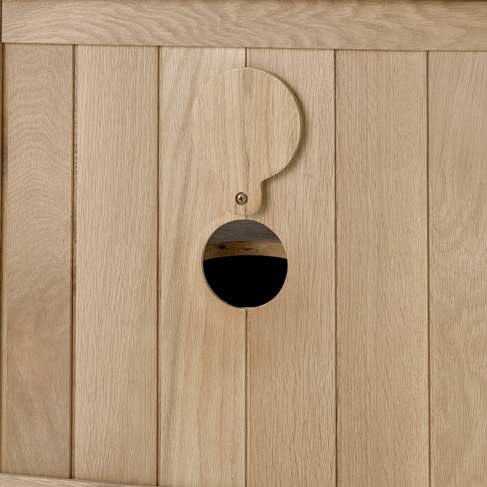 Newton Light Natural Solid Oak Small TV Unit 9