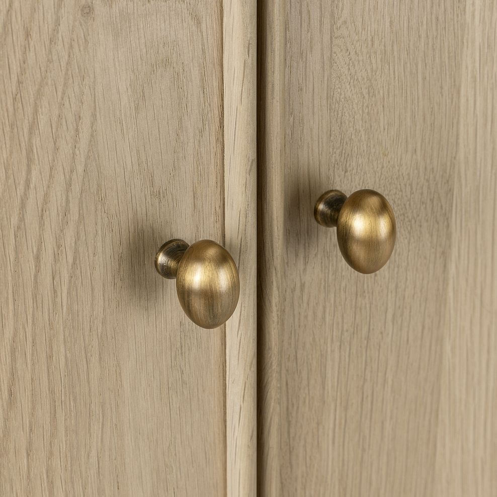 Newton Light Natural Solid Oak Triple Wardrobe 8