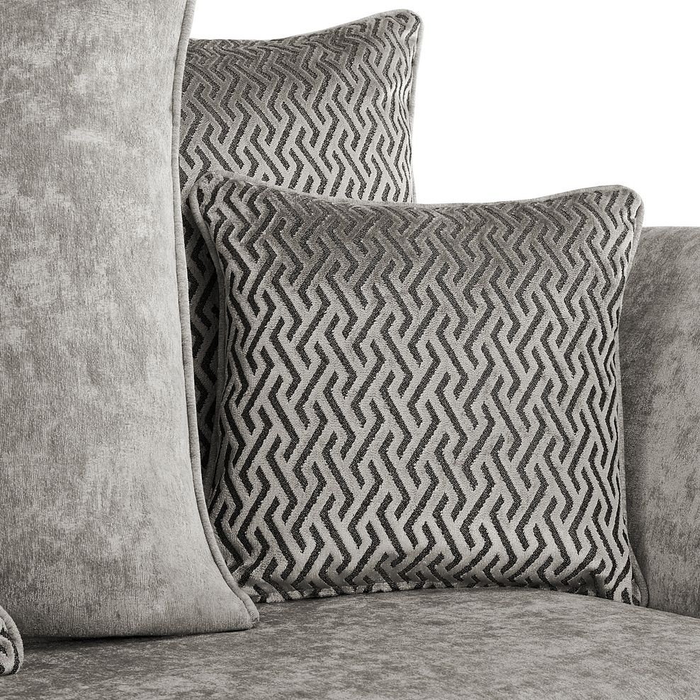 Broadway 2 Seater Pillow Back Sofa in Nickel fabric 9