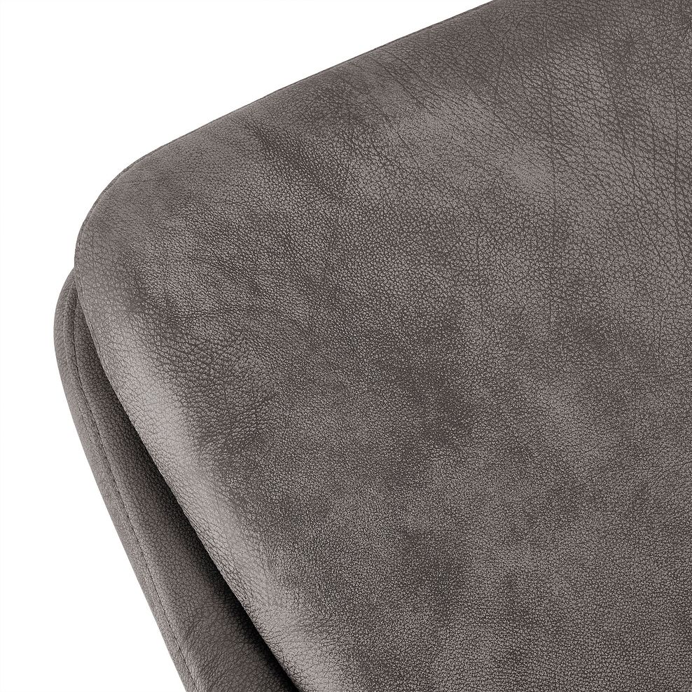 Nico Dining Bench in Dark Grey with Black Metal Legs 11