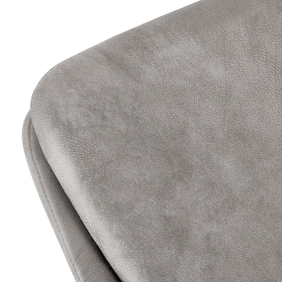 Nico Dining Bench in Light Grey with Black Metal Legs 11