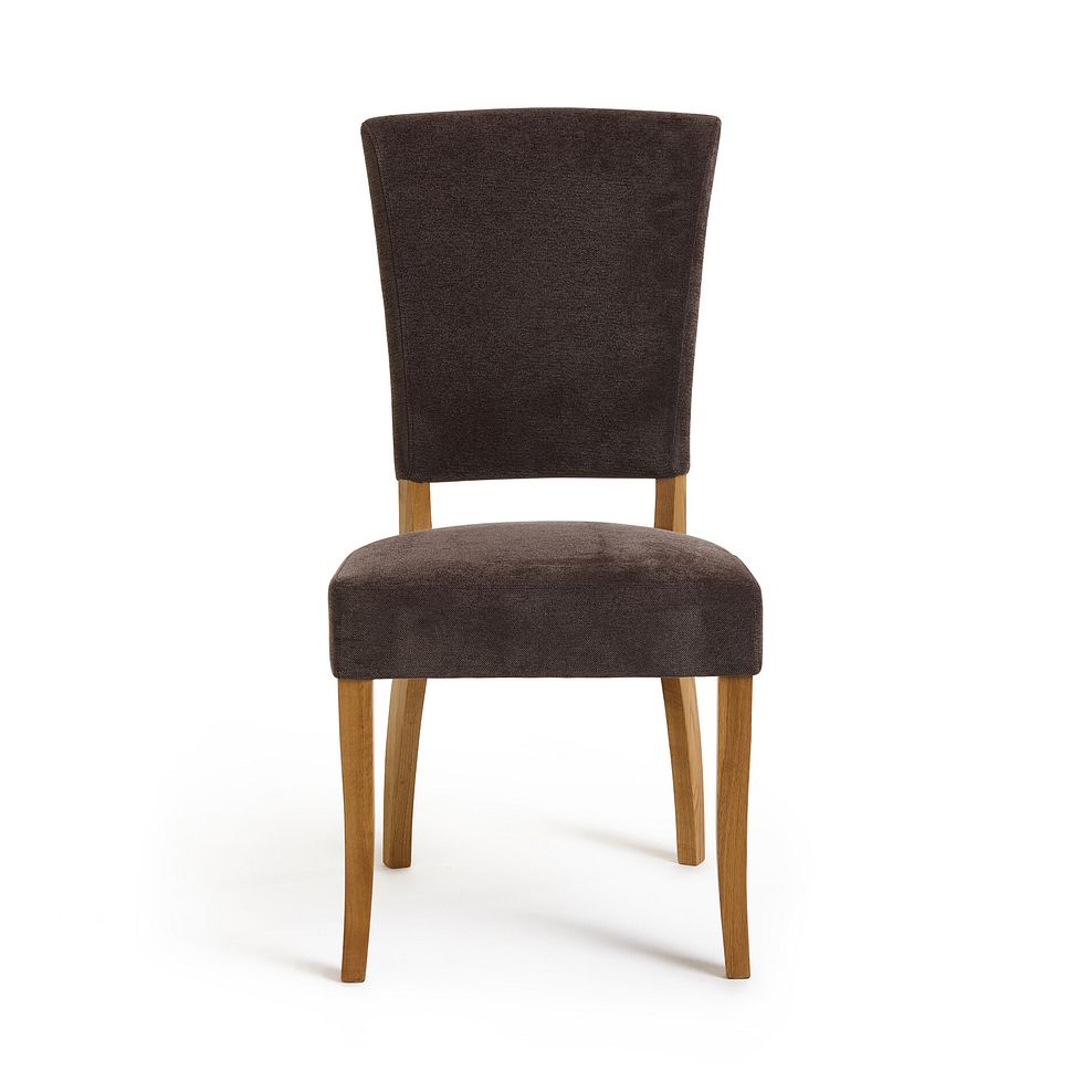 Noah Mango Dining Table And 4 Curve Back Plain Charcoal Fabric Chairs with 1 Noah Bench 11