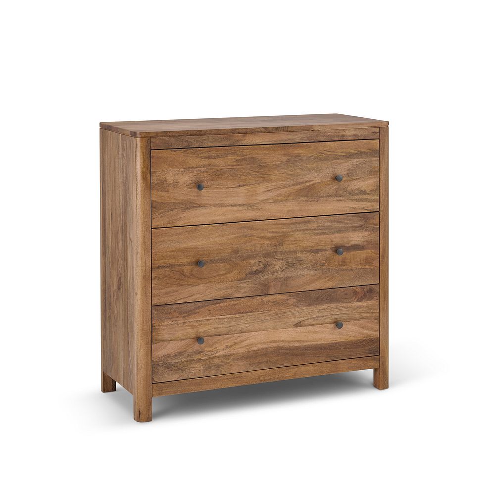 Noah Solid Mango 3 Drawer Chest 3