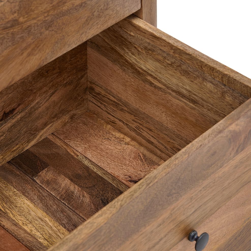 Noah Solid Mango 3 Drawer Chest 11