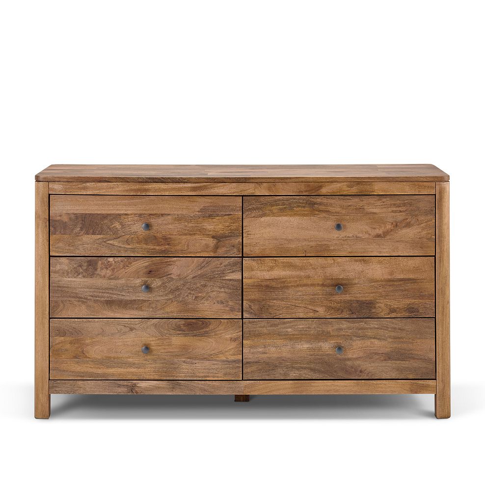 Noah Solid Mango 6 Drawer Chest 5