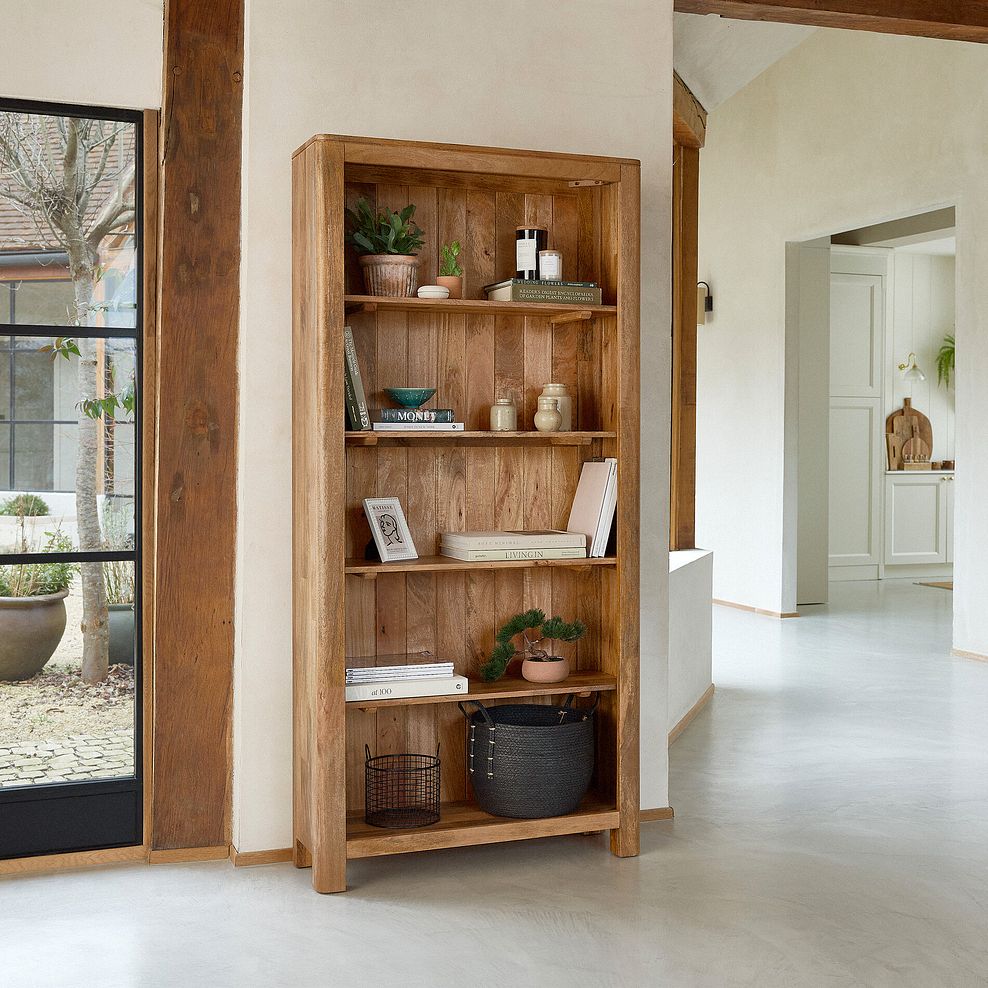 Noah Solid Mango Bookcase 2