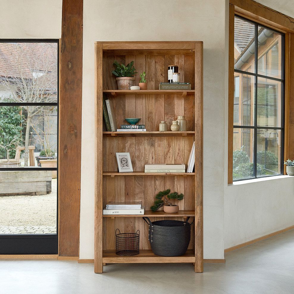 Noah Solid Mango Bookcase 1