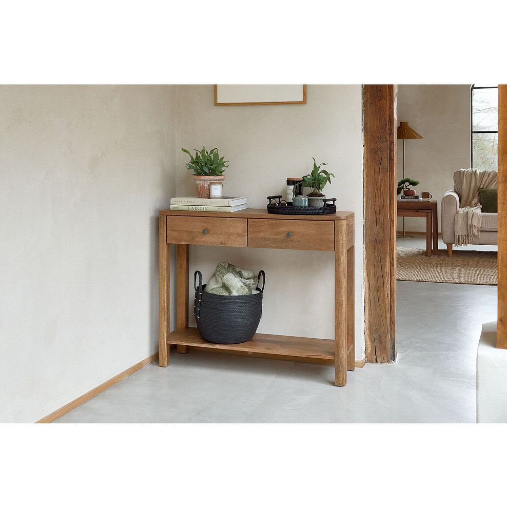 Noah Solid Mango Console Table 1