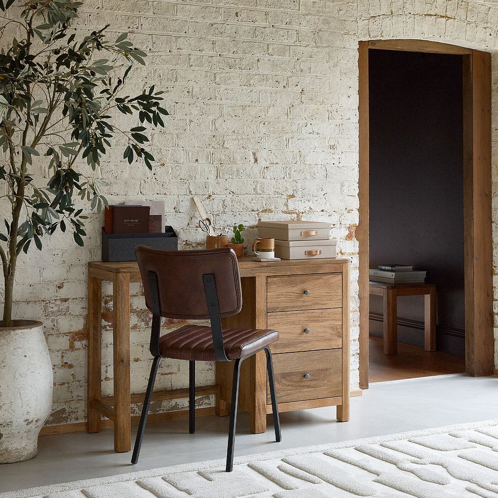 Noah Solid Mango Desk 2