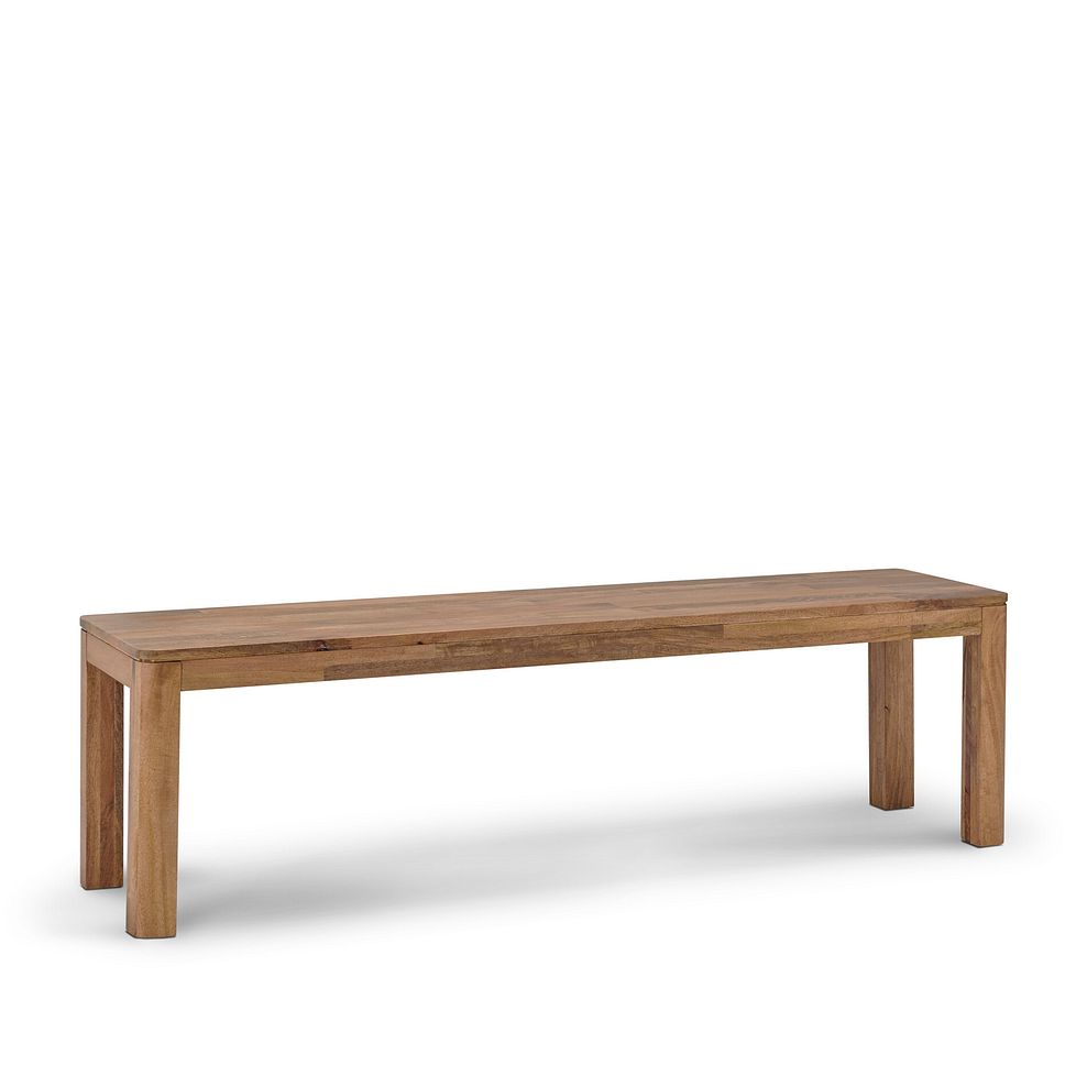Noah Solid Mango Dining Table + 2 Noah Solid Mango Benches 8