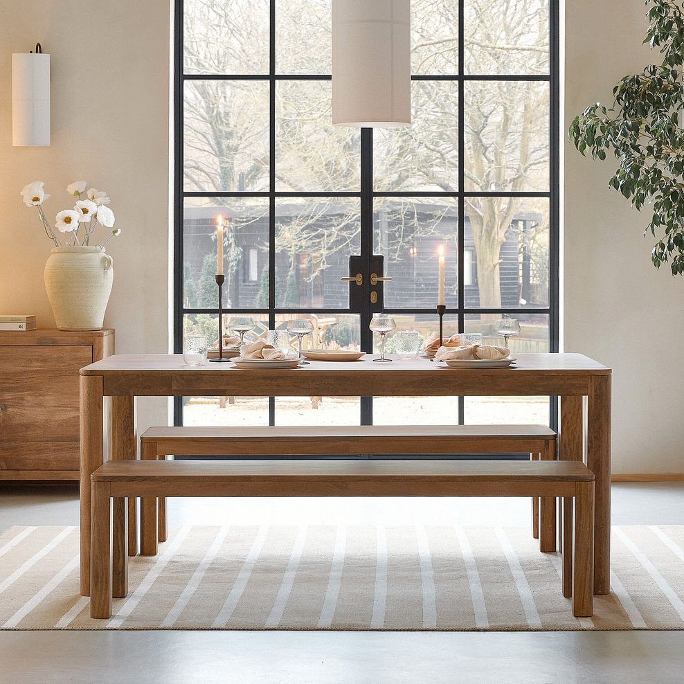 Noah Solid Mango Dining Table 180cm 4