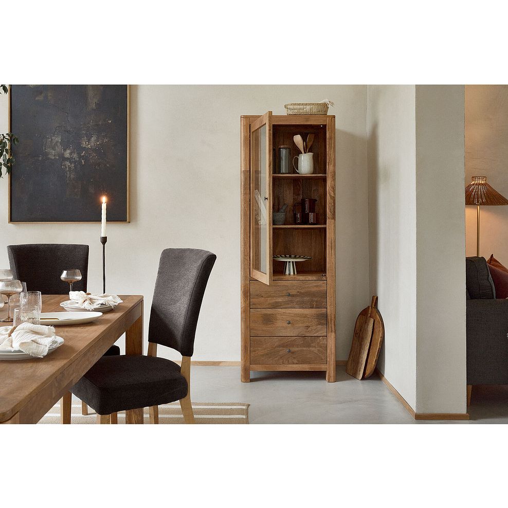 Noah Solid Mango Display Cabinet 2