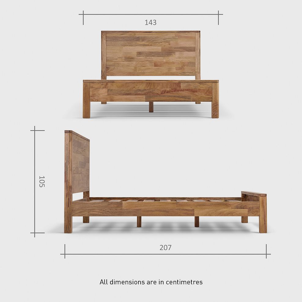 Noah Solid Mango Double Bed 12