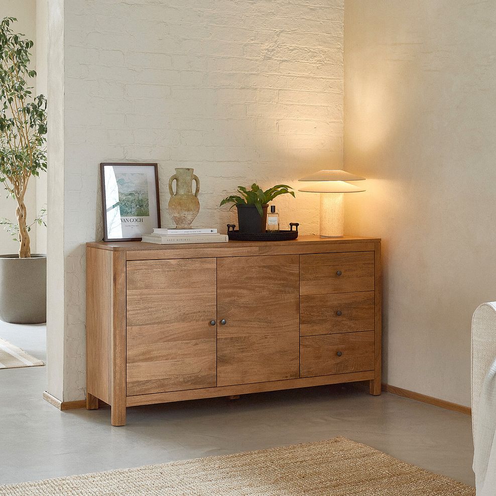 Noah Solid Mango Large Sideboard 3