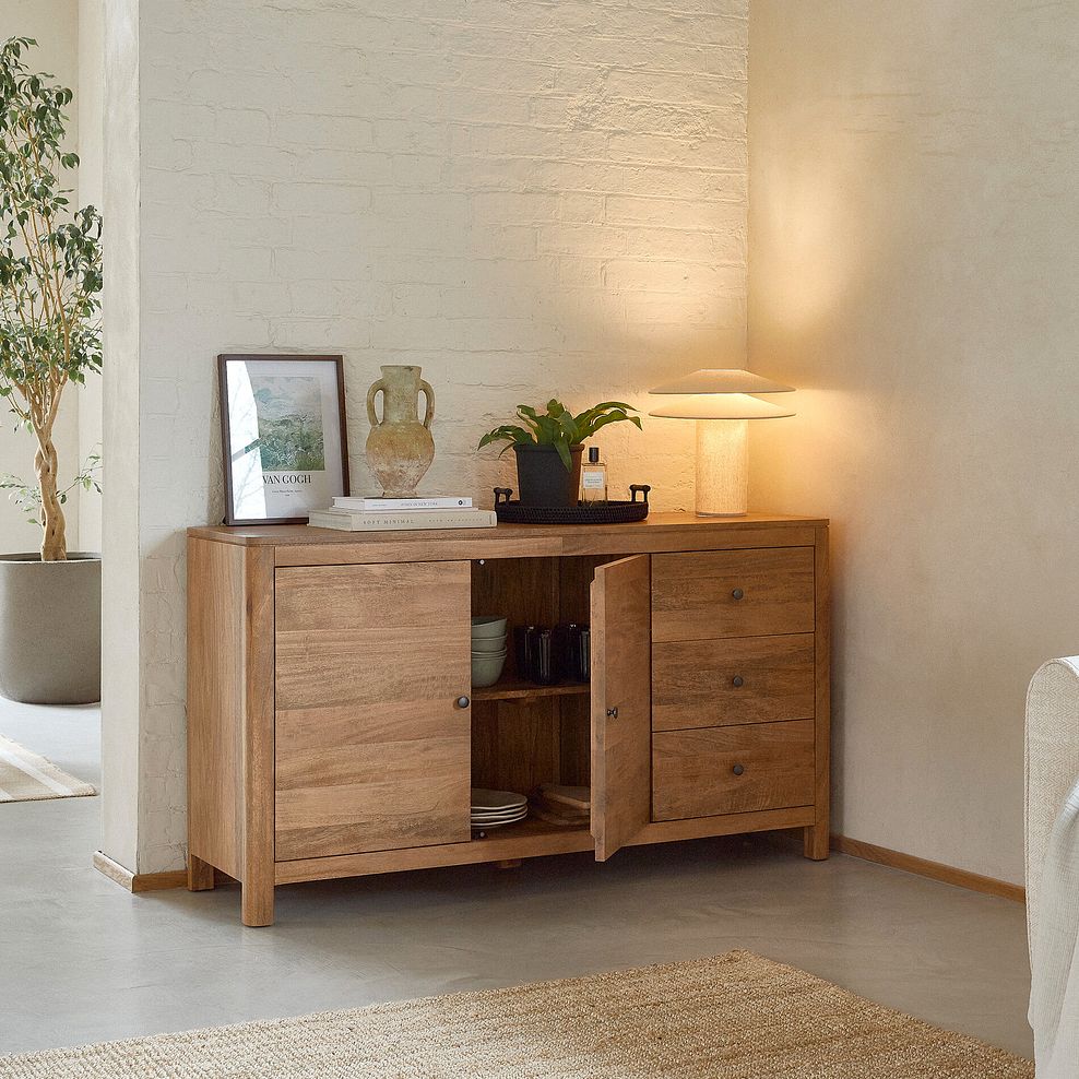 Noah Solid Mango Large Sideboard 4