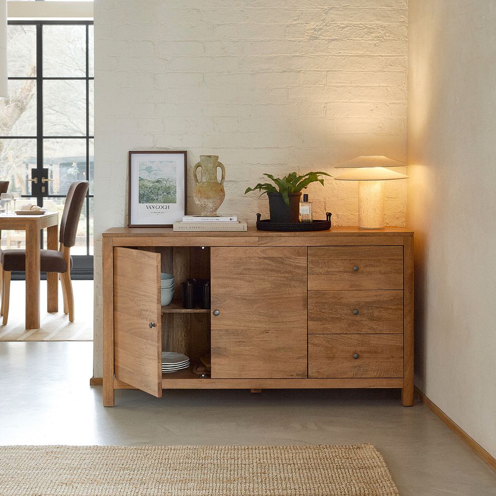 Noah Solid Mango Large Sideboard 2