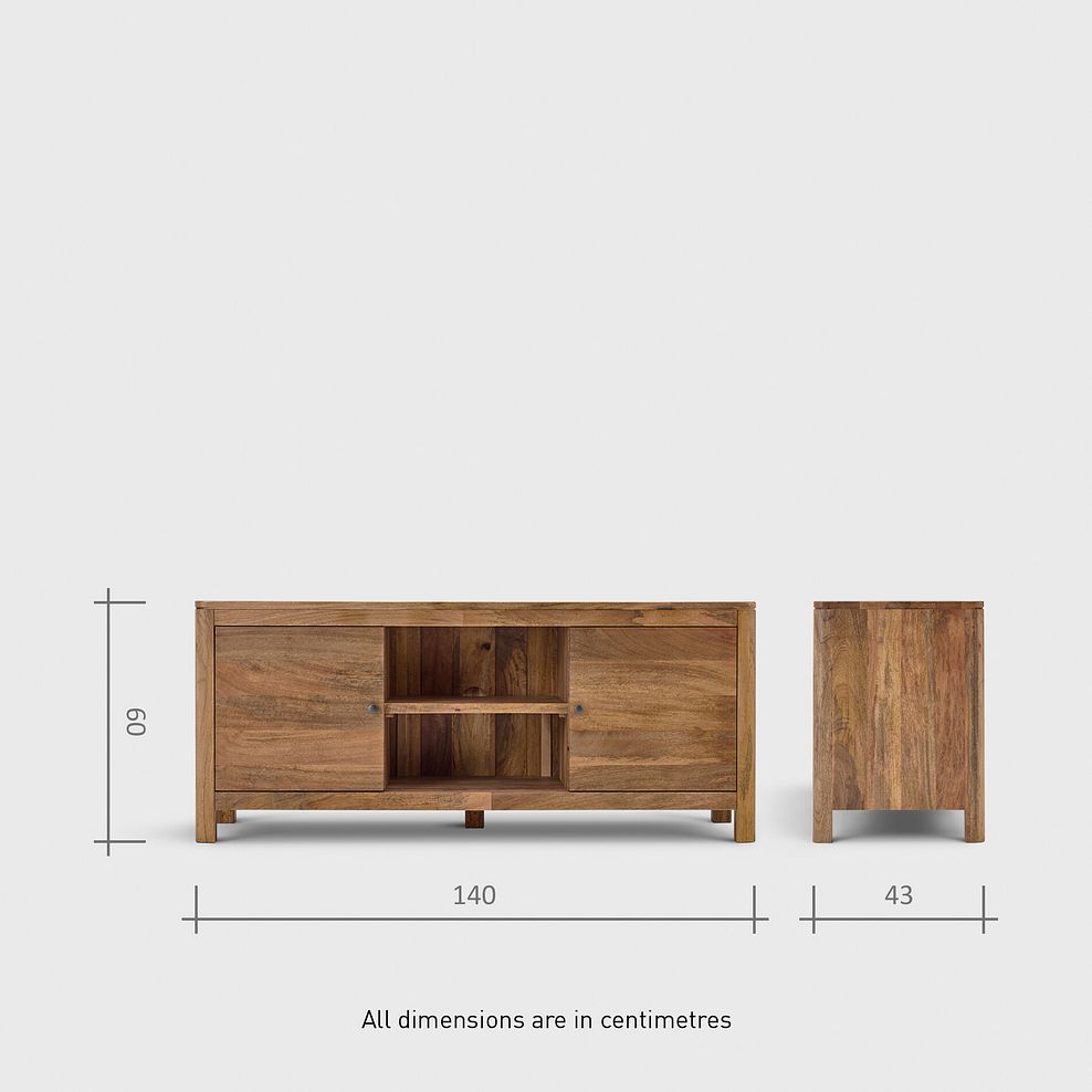 Noah Solid Mango Large TV Unit 16