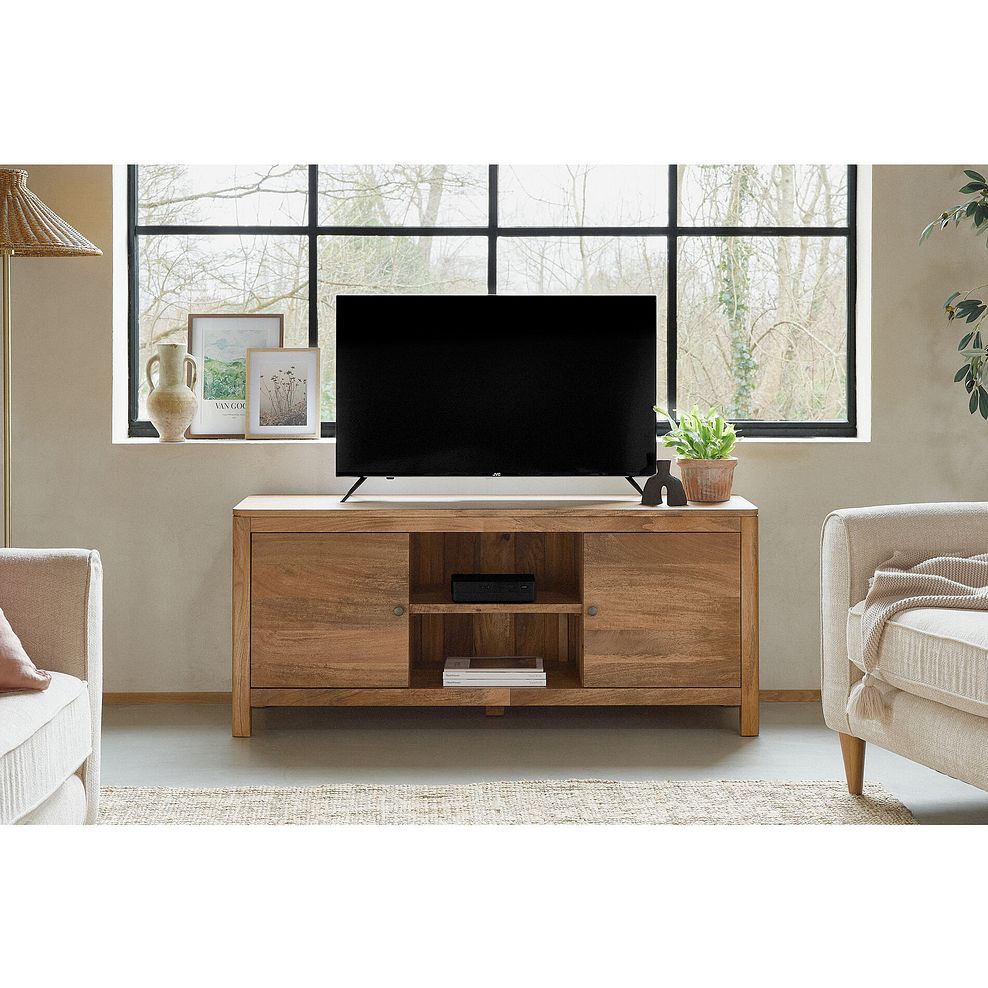 Noah Solid Mango Large TV Unit 1