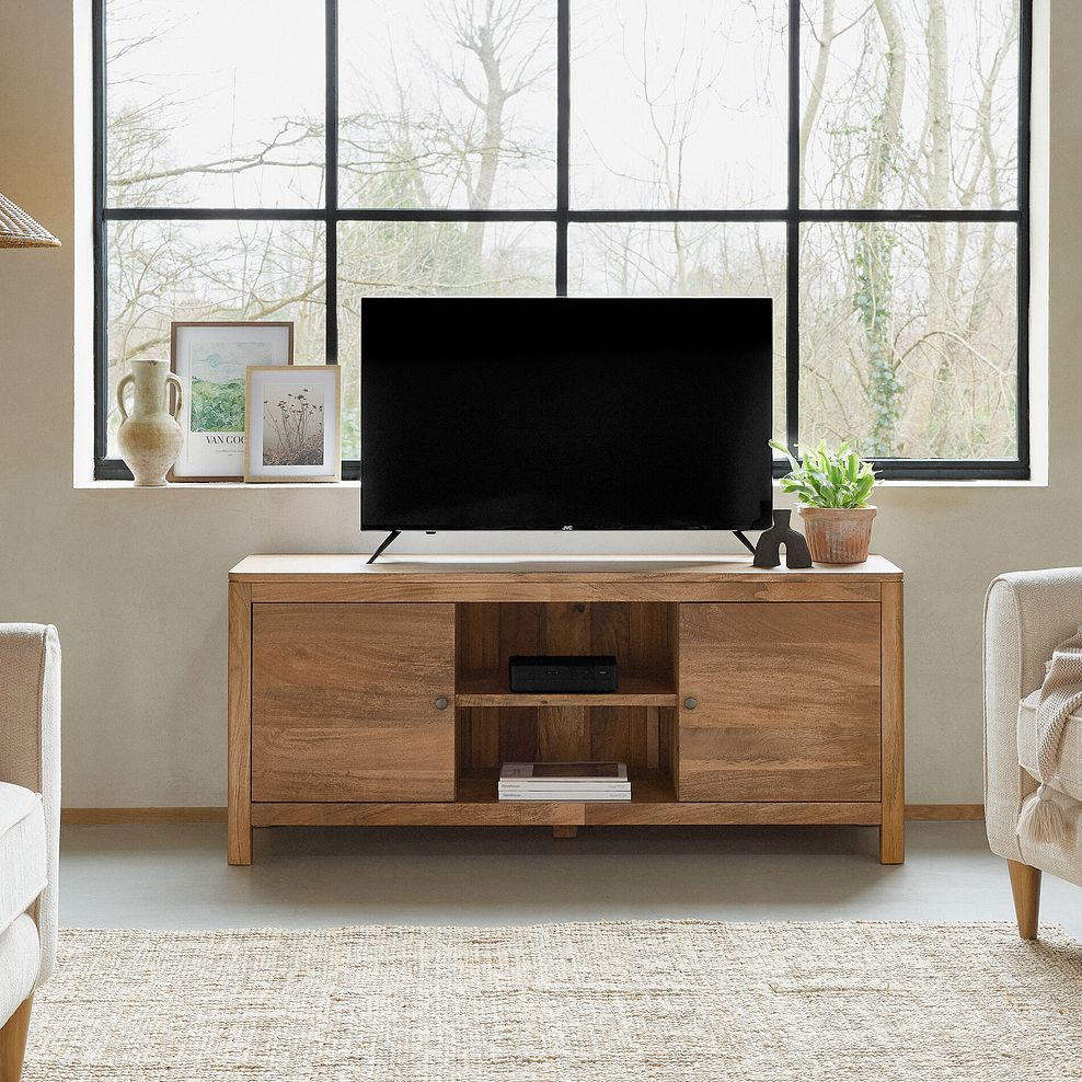 Noah Solid Mango Large TV Unit 1