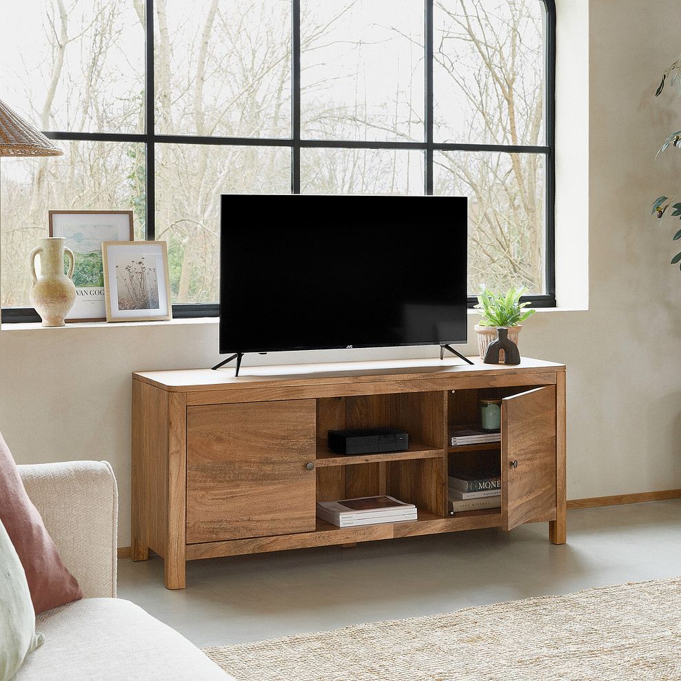 Noah Solid Mango Large TV Unit 3