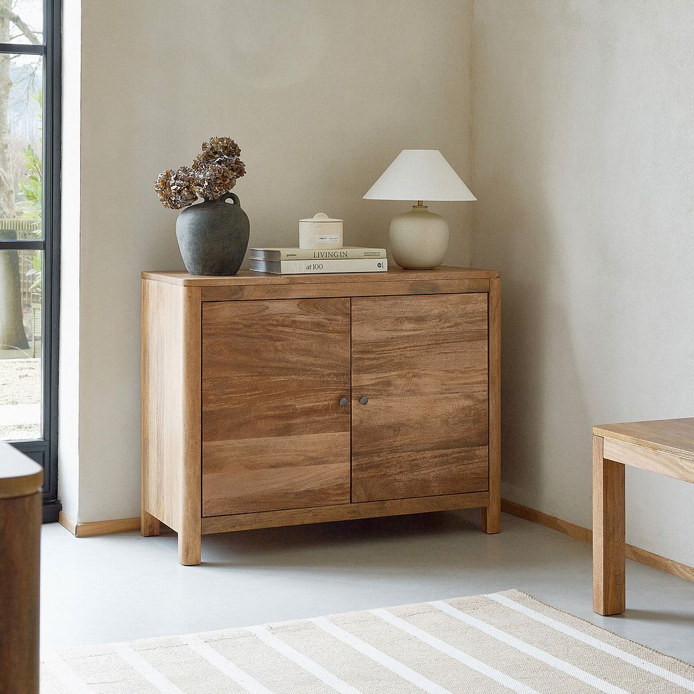 Noah Solid Mango Small Sideboard 3