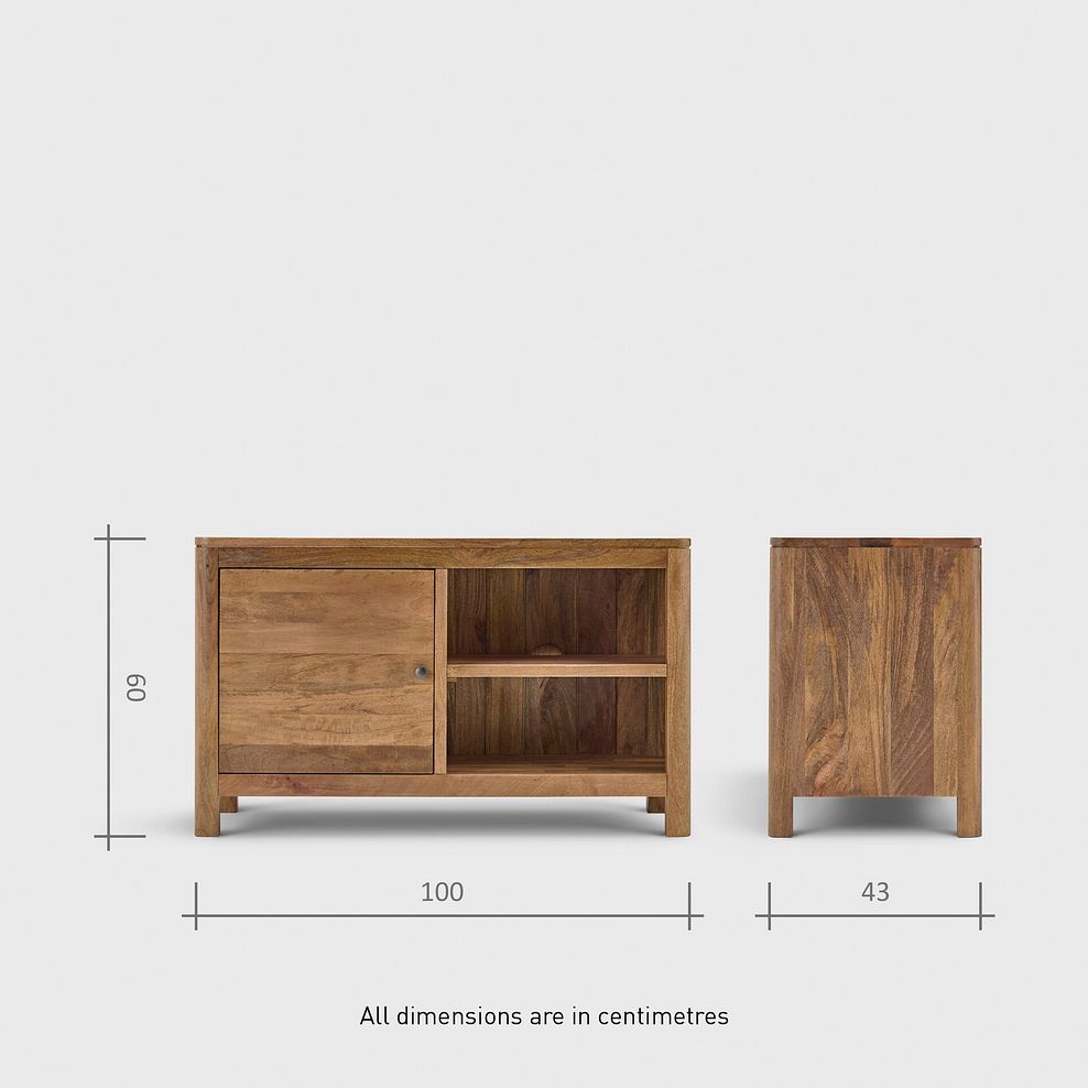 Noah Solid Mango Small TV Unit 15