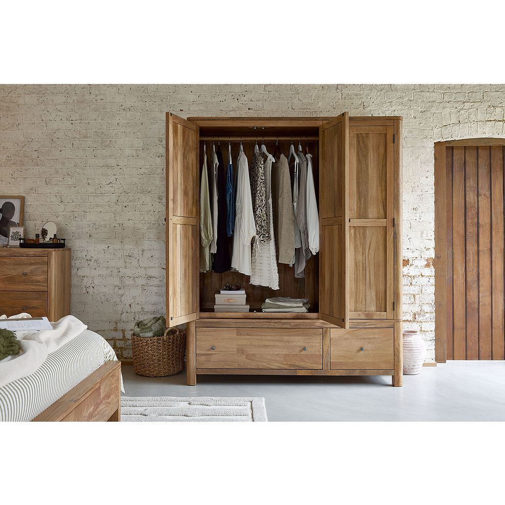 Noah Solid Mango Triple Wardrobe 4