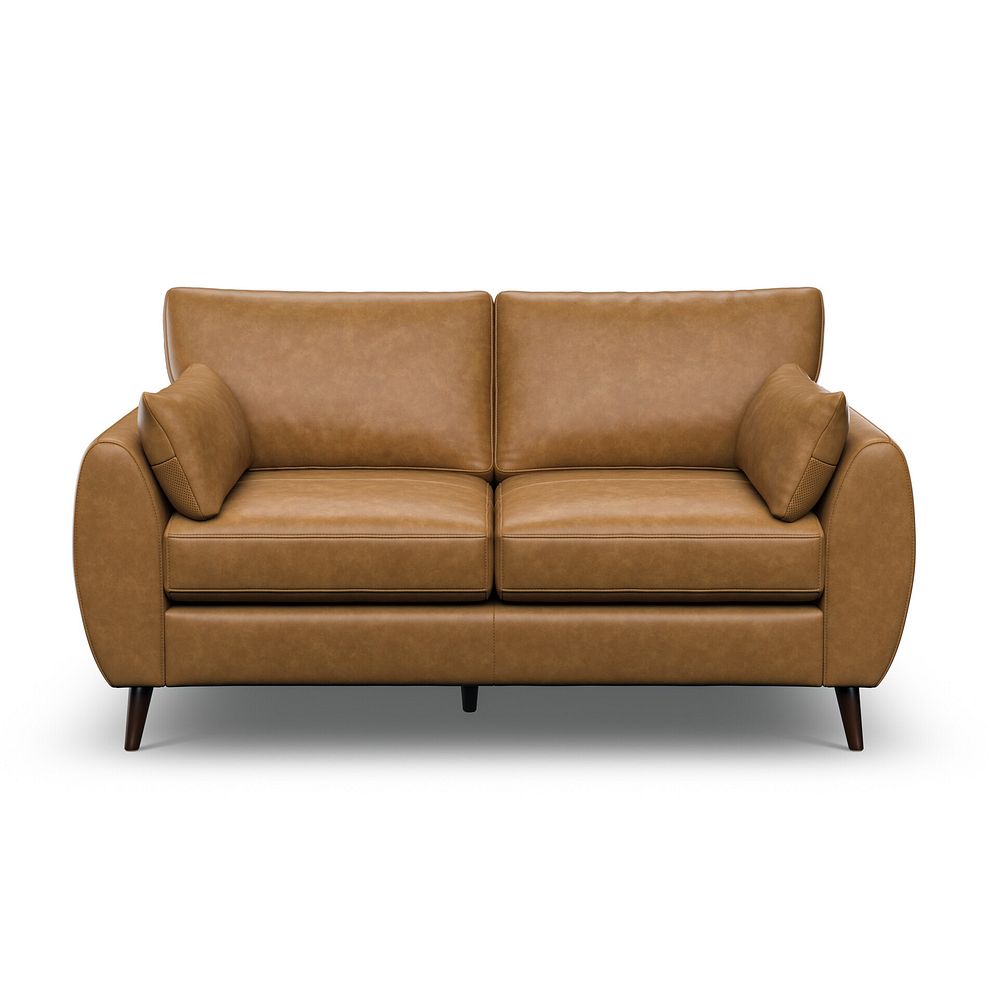 Nova 2 Seater Sofa in Brown Leather 2