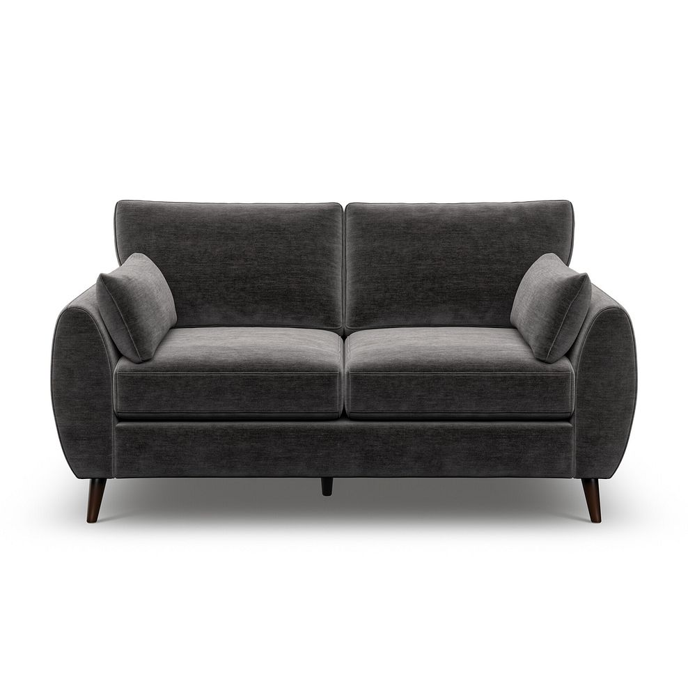 Nova 2 Seater Sofa in Canna Dark Grey Fabric 2