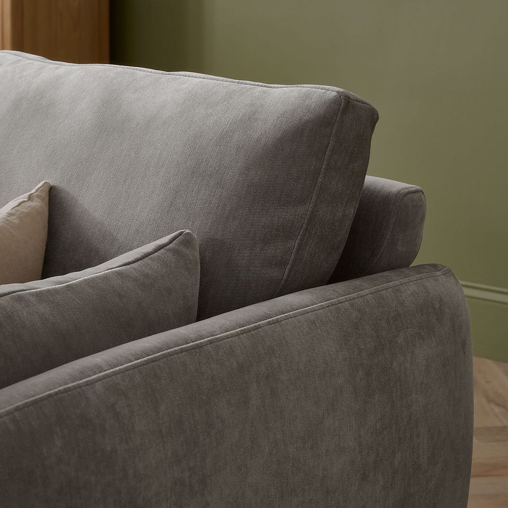 Nova 2 Seater Sofa in Canna Grey Fabric 3