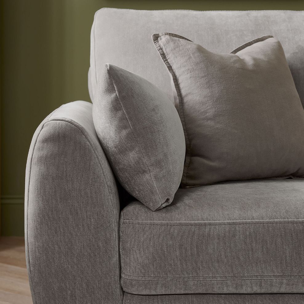 Nova 2 Seater Sofa in Canna Grey Fabric 4