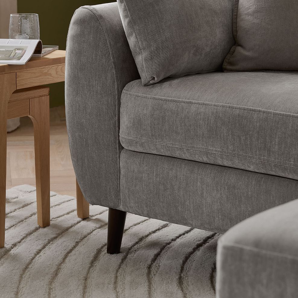 Nova 2 Seater Sofa in Canna Grey Fabric 5