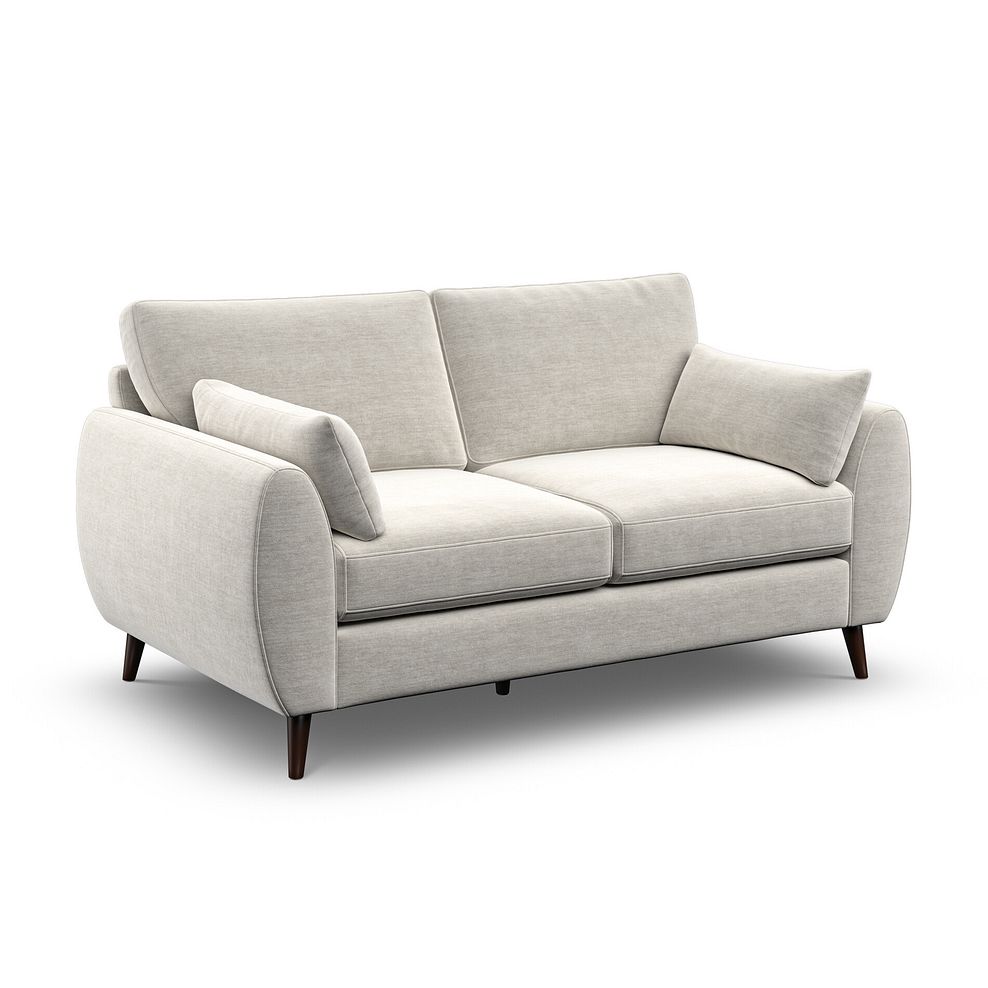 Nova 2 Seater Sofa in Canna Light Grey Fabric 1