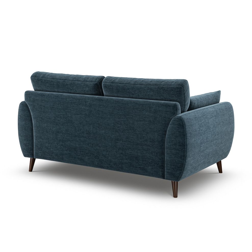Nova 2 Seater Sofa in Canna Steel Blue Fabric 3