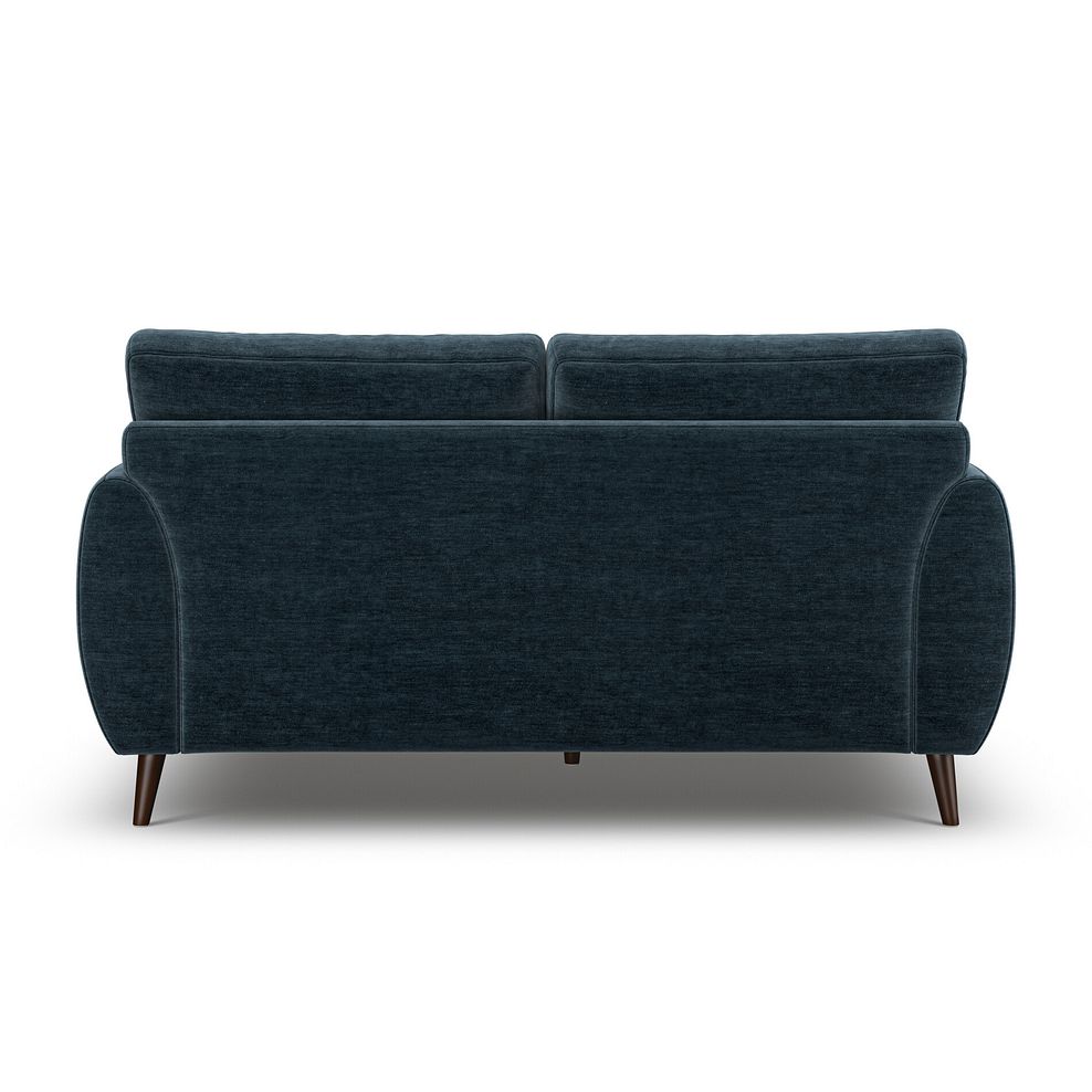 Nova 2 Seater Sofa in Canna Steel Blue Fabric 4